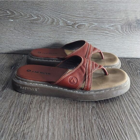 Airwalk Vintage 90s Women's Brown Platform Slide Sandals 6.5 - Picture 1 of 7